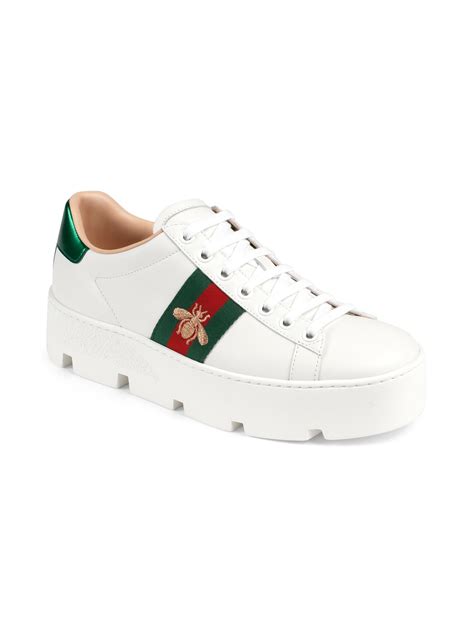 fake gucci bee sneakers ebay|Gucci new ace platform sneakers.